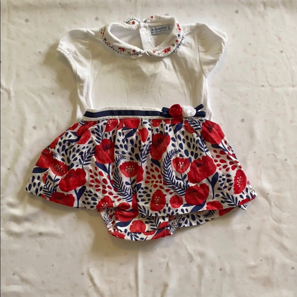 Toddler girl 2 piece shirt bloomer set 18m
